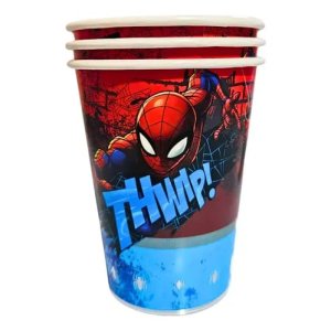 VASO SPIDERMAN  6 UNID BLASCOOL