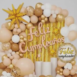Set globo dorado arena (63 PCS)