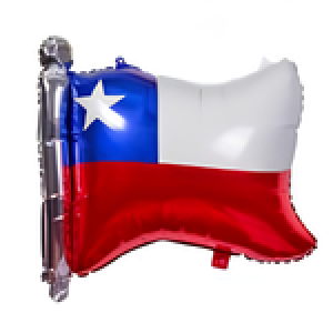 GLOBO FOIL BANDERA CHILENA 64X55 FESTY