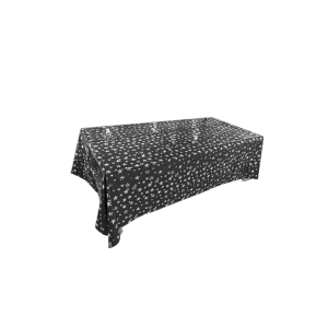 MANTEL NEGRO ESTRELLAS METALIZADO MP