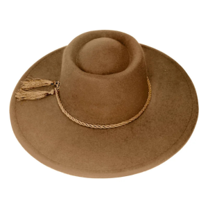 Sombrero huaso profesional cafe claro fe