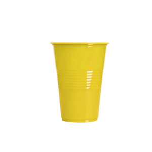 VASO PLASTICO 500ML AMARILLO 10 UNID  MP