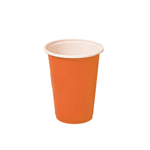 VASO PLASTICO 500ML NARANJO 10 UNID