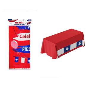 MANTEL FIESTAS PATRIAS 137X183 GLOBOS MP