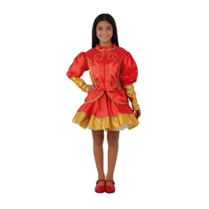 Disfraz Traje Caporal Mujer Rojo talla 10-12 fe