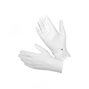 Guante blanco con broche fe