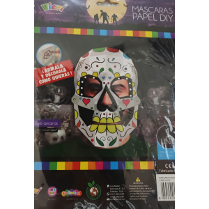 MASCARA CALAVERA BLANCA X1 VIERI