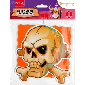 Guirnalda Calavera Halloween 2 mt gf