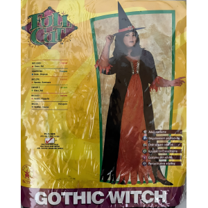 DISFRAZ BRUJA GOTICA FULL CUT CARNAVAL