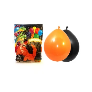 Globo R9 Negro Naranjo 50 unid