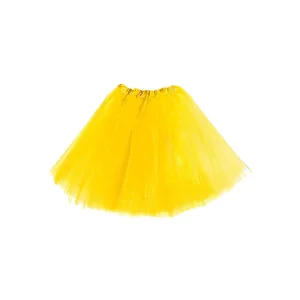 Falda Tutu Liso Amarillo 40cm