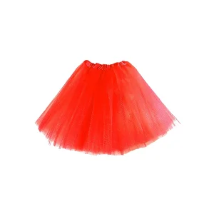 Falda Tutu Liso Rojo Adulto