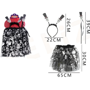 HALLOWEEN SET TUTU CALAVERA GFELIZ
