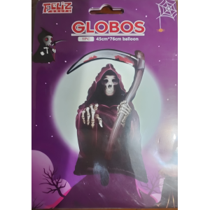 Globo Foil Calavera Capucha 45cm gf
