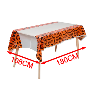 Mantel Halloween Calabaza 108*180 Be