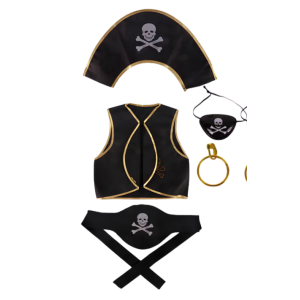 Set Pirata Chaleco parche y Gorro be